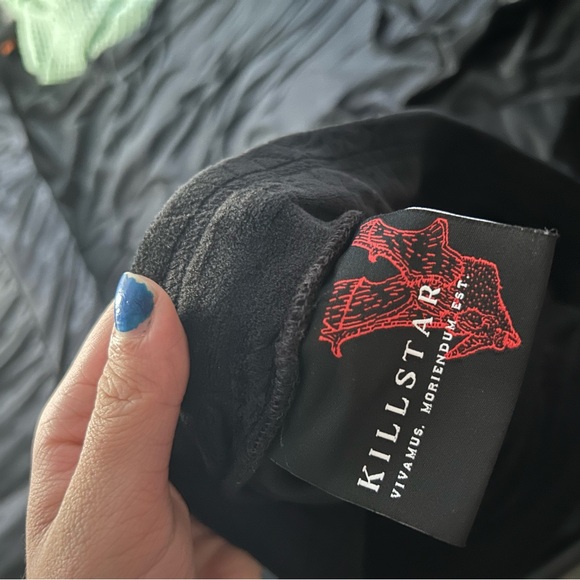 Killstar Velvet Matching Set: Eternal Sleeper Vest & Lulluspider Flares - Picture 6 of 11